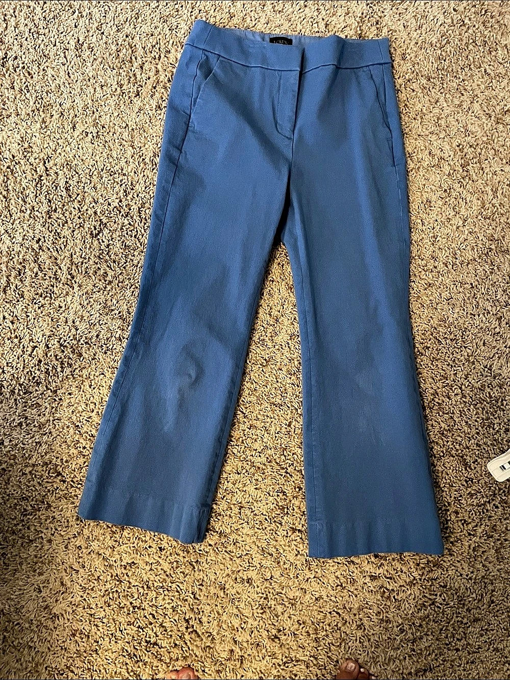 J.Crew Kelsey Flare Pant Blue Petite Size 2P